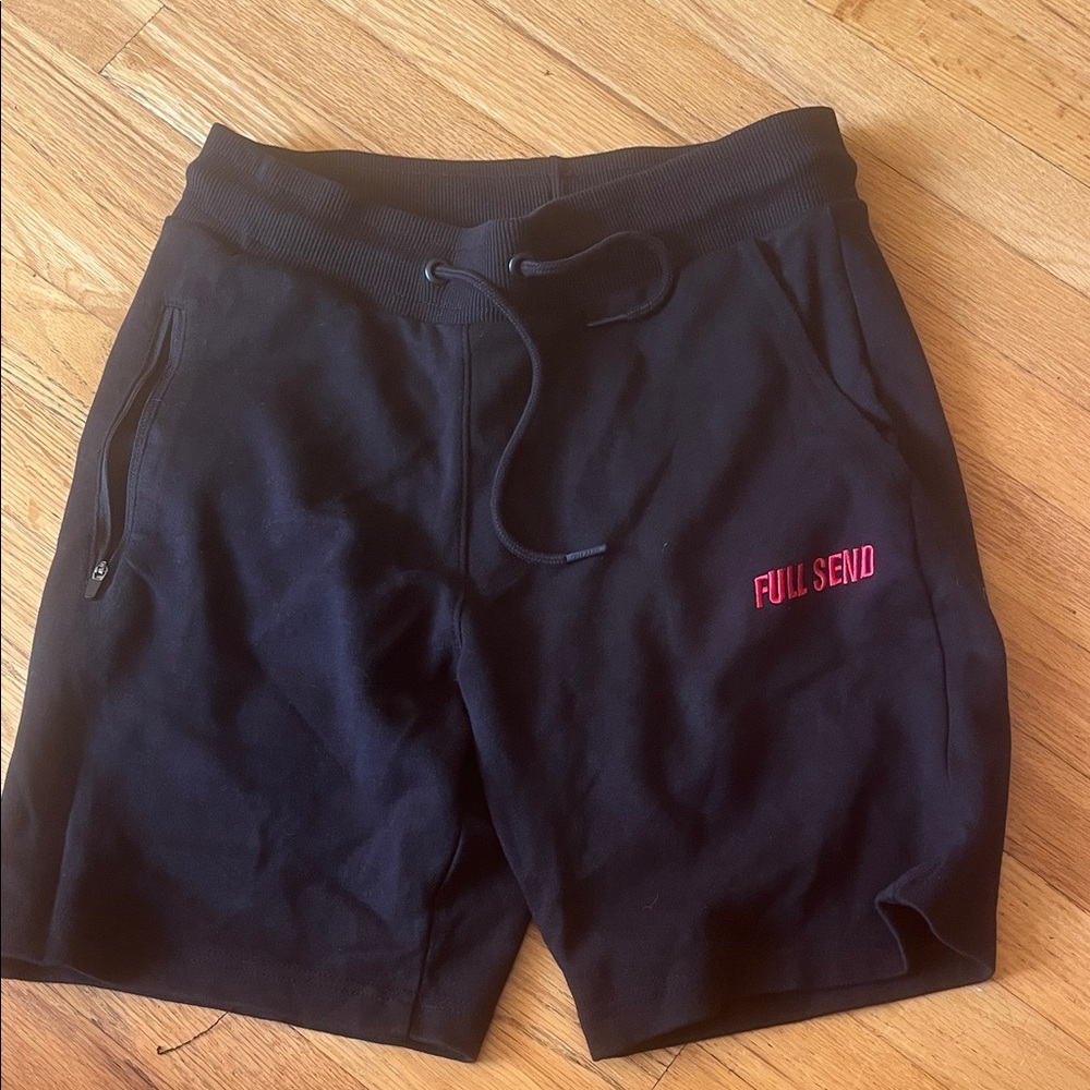 Full Send Black Kids Shorts Size Medium